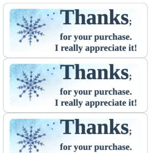 Thank You Stickers Order Shipping Labels Box Mailing Label Sticker
